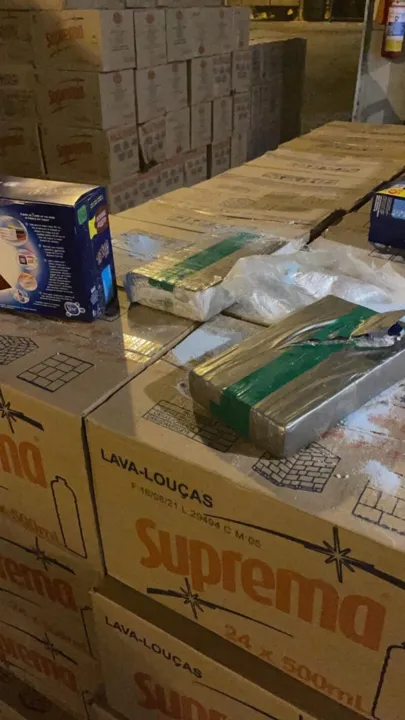 A carga ainda está sendo analisada para posterior pesagem