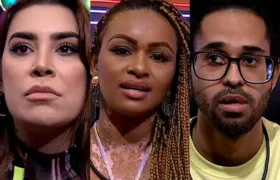 Naiara, Natália e Luciano formam o primeiro paredão do BBB22