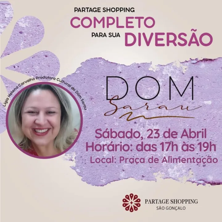 O Dom Sarau contará com cerca de 15 artistas