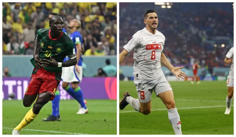 Brasil perde de Camarões mas avança como líder do Grupo G. E em partida movimentada, Suíça supera Sérvia e avança na Copa
