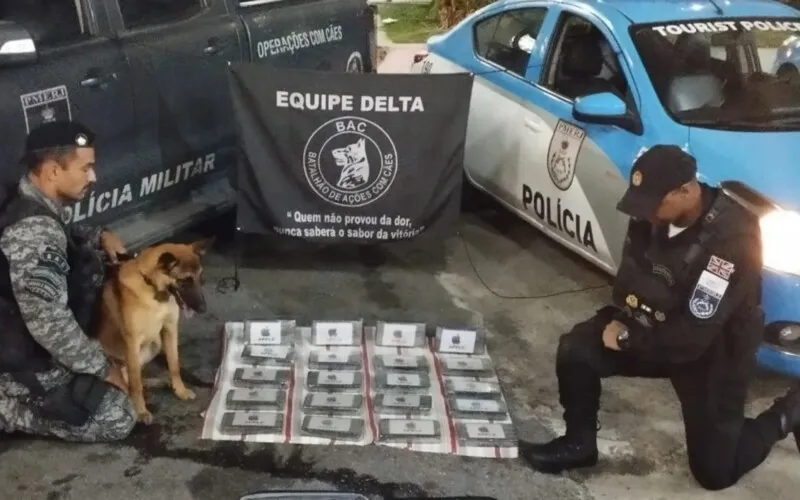 Ação da BPTur contou com ação do Batalhão de Ações com Cães (BAC)