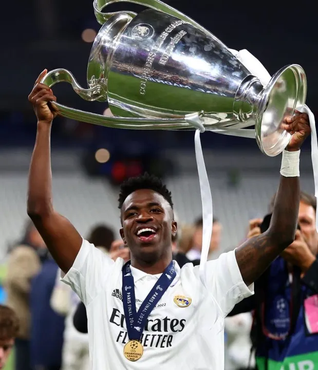 Imagem ilustrativa da imagem Gonçalense Vini Jr marca e Real Madrid é campeão europeu
