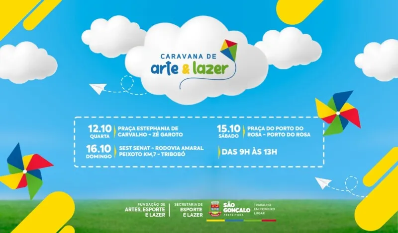 Serão realizadas muitas brincadeiras e atividades