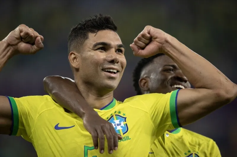 Casemiro foi o autor do gol da vitória do Brasil