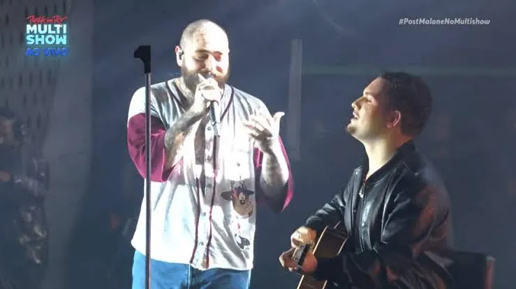 Post Malone levou fã niteroiense para tocar no palco