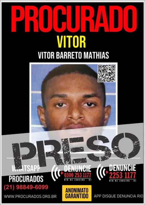 Contra Vitor havia dois mandados de prisão