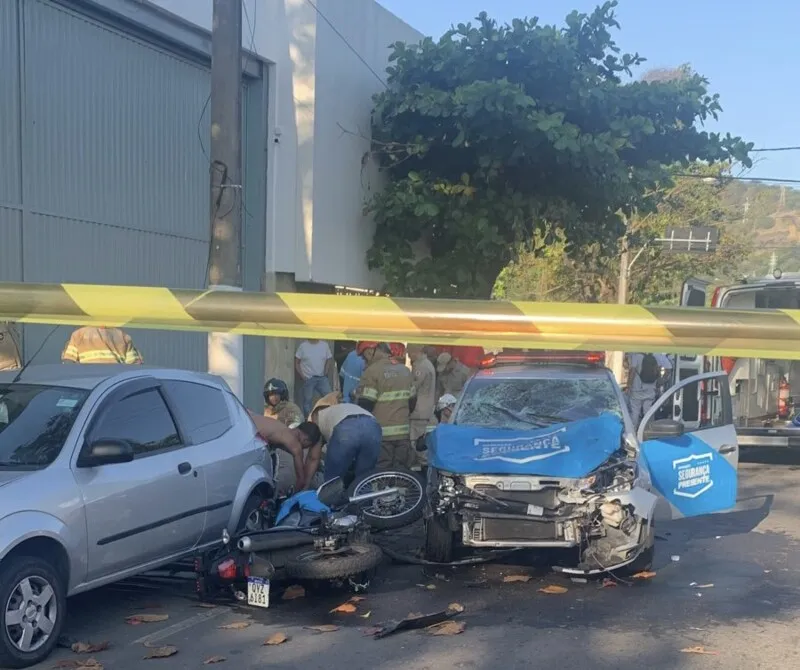 Acidente aconteceu em um cerco das autoridades a um veículo