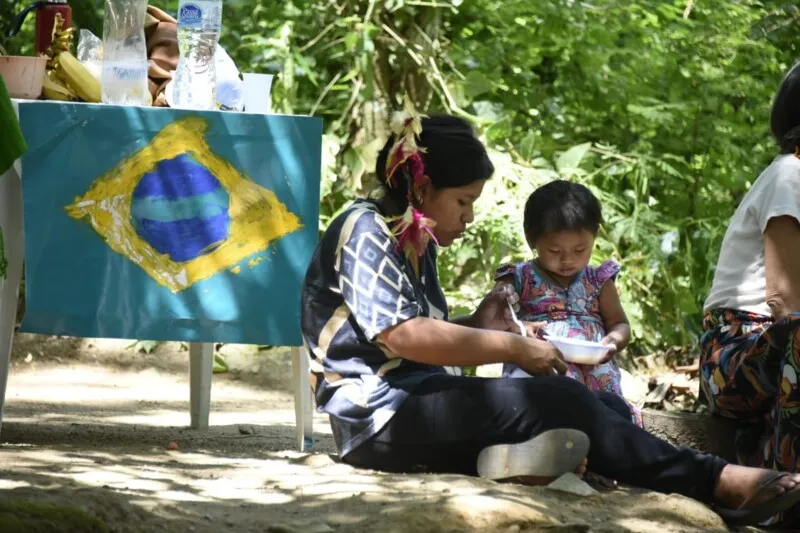 Indígenas torceram pelo Brasil