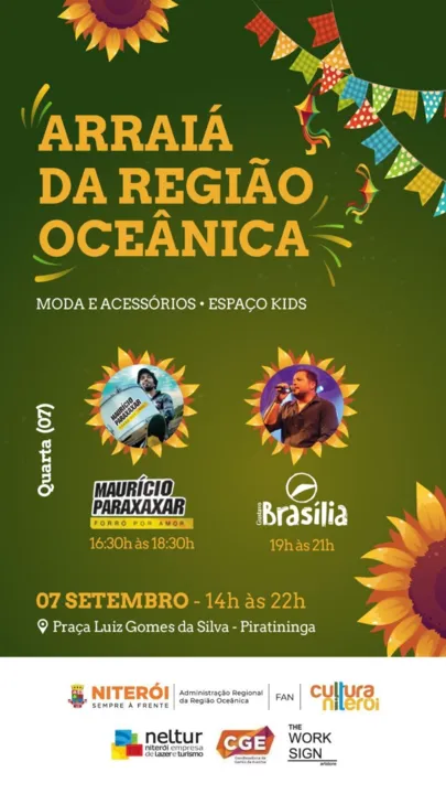 A Praça Luiz Gomes da Silva, no início da praia, vai ser palco de shows musicais