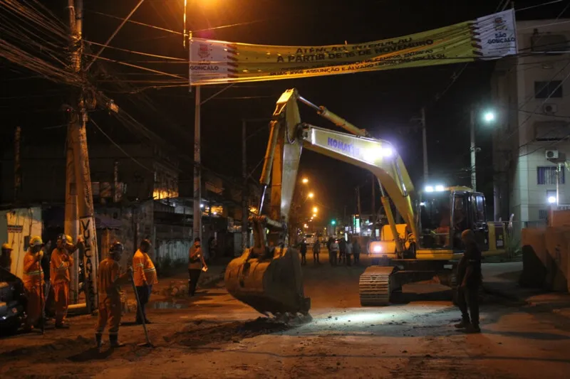 Obras estão em andamento