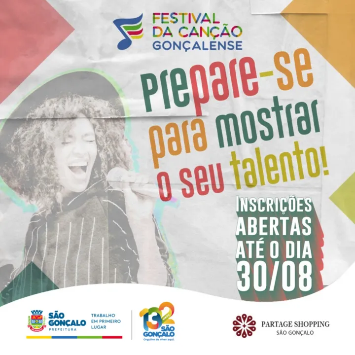 Concurso faz parte das comemorações pelo aniversário de SG