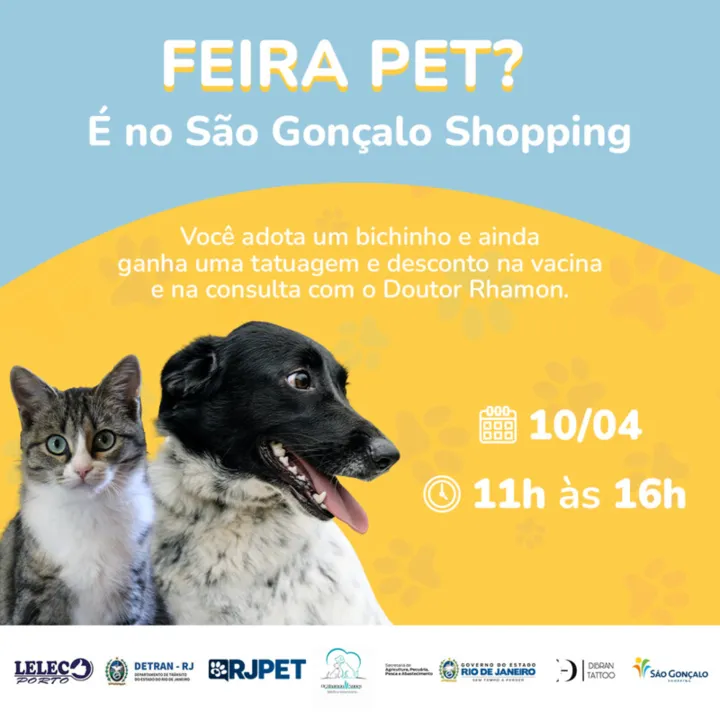Na primeira edição de 2022, quem adotar um animal de estimação vai ganhar um voucher de tatuagem