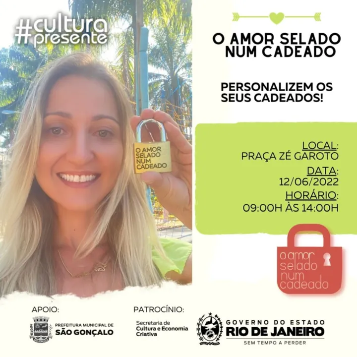 Evento presencial acontece no dia dos namorados