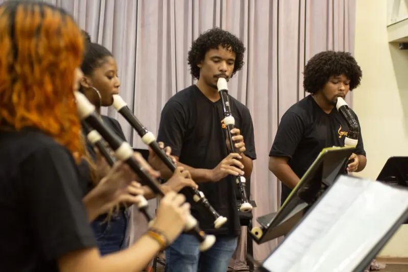 Alunos apresentam 'O Som Doce da Flauta Doce'