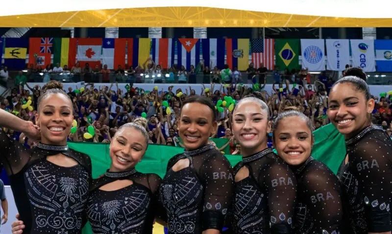 Seleção feminina do Brasil é campeã por equipes no Pan de ginástica artística