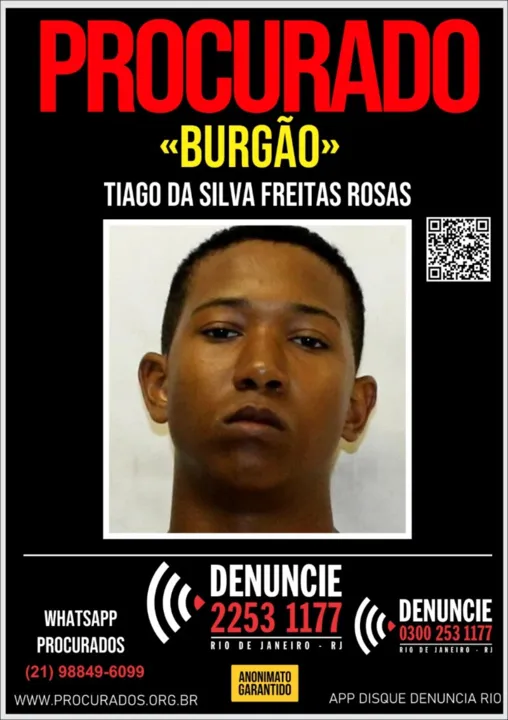 'Burgão' está foragido e possui anotações criminais por tráfico de drogas