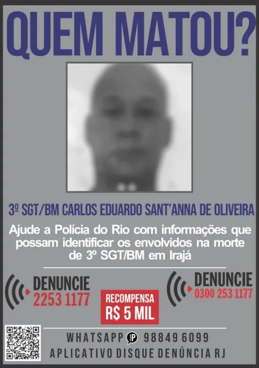 Programa do Disque Denúncia divulgou nesta sexta-feira (26), um cartaz para ajudar nas investigações da Delegacia de Homicídios da Capital (DHC)