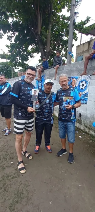 Ricardo Rocha, Clayton Divina e Marcos Aurélio (pai de Diego Souza)