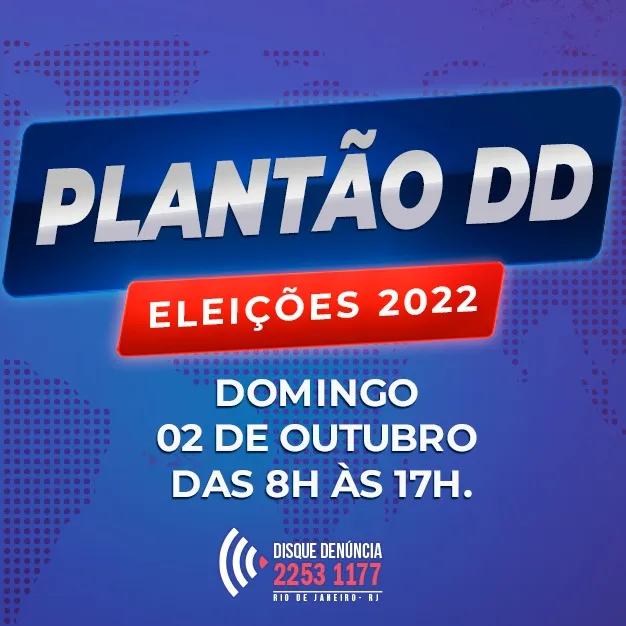 O Disque Denúncia organizou, excepcionalmente, um esquema de plantão no seu call center para este domingo (2)