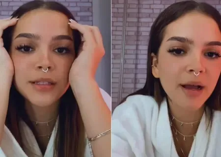 Atriz ainda brincou na legenda: "Babys aqui não"