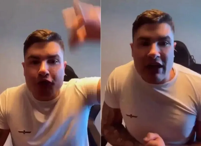 Lucas chegou a se exaltar em alguns vídeos publicados