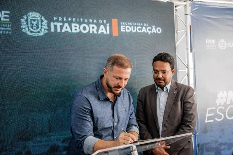 Marcelo Delaroli assina termo de compromisso para construção de escola para quase mil alunos na Reta