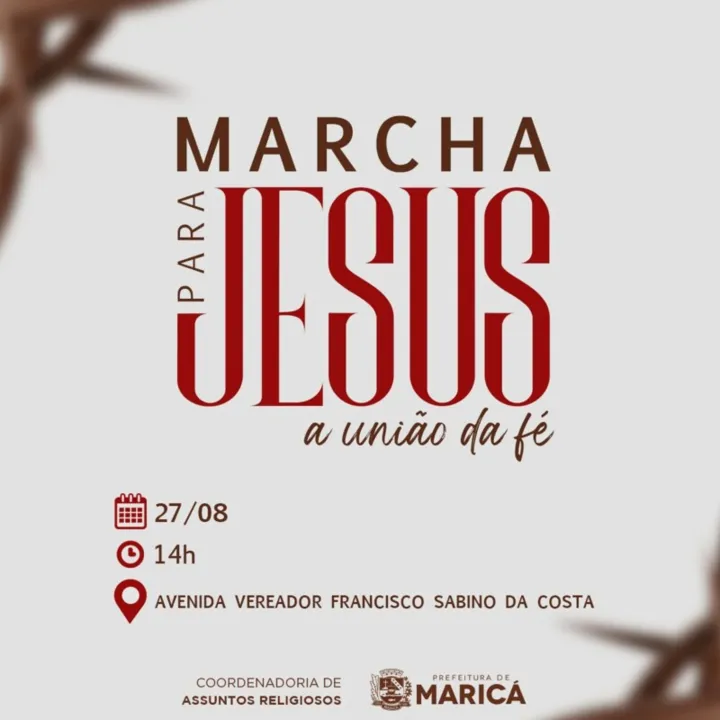 Com o tema “A União da Fé", o evento será aberto ao público