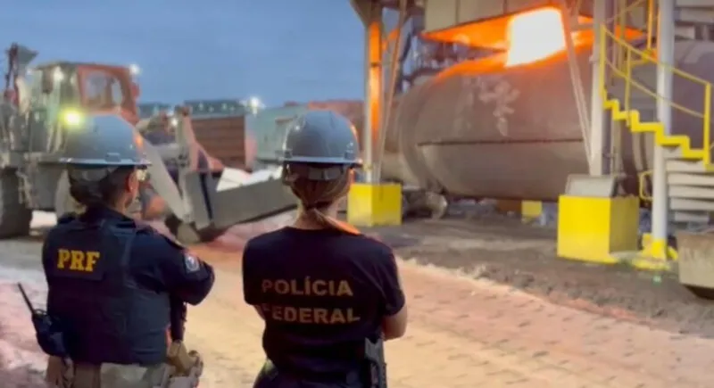 O entorpecente foi levado com forte escolta policial até a Usina Presidente Vargas da CSN, na parte da tarde