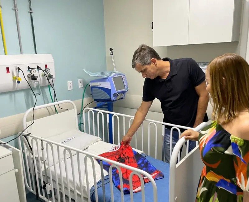 Prefeito Fabiano Horta visita o novo Centro Pediátrico do Hospital Conde Modesto Leal