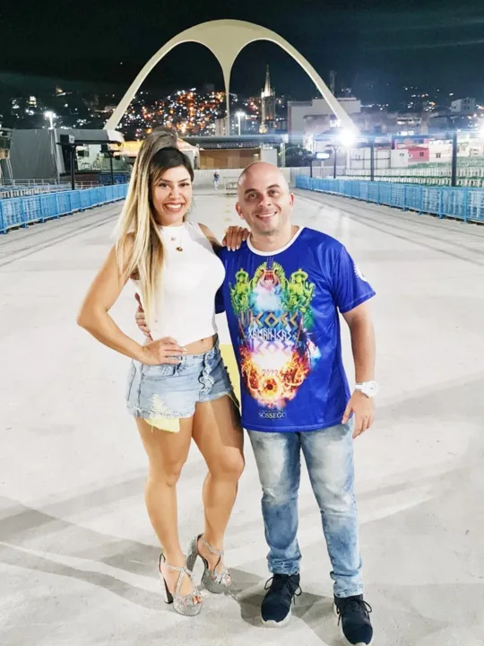 Thay Magalhães e o presidente, Hugo Júnior