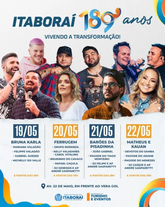Celebração de emancipação político-administrativa terá 4 dias de programação