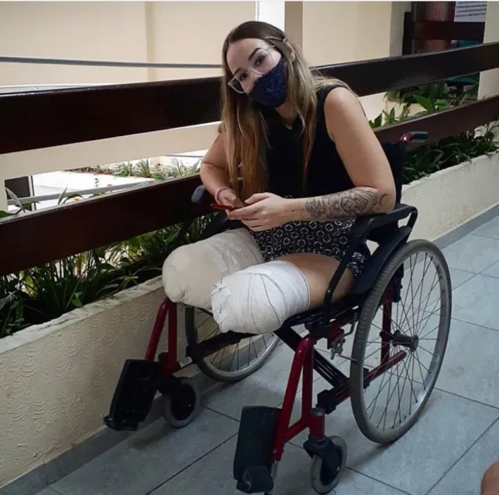 A jovem passou a enxergar a vida com novas cores após o acidente