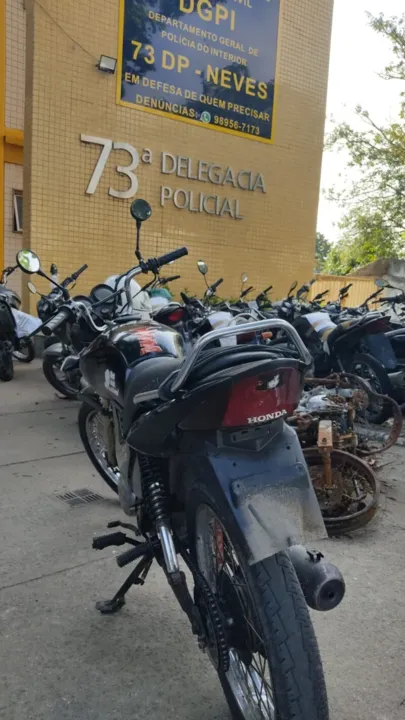 O número do chassi da moto estava suprimido
