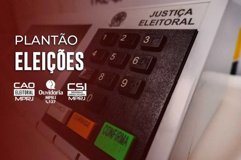 Ministério Público do  Rio estará de plantão neste domingo de eleição