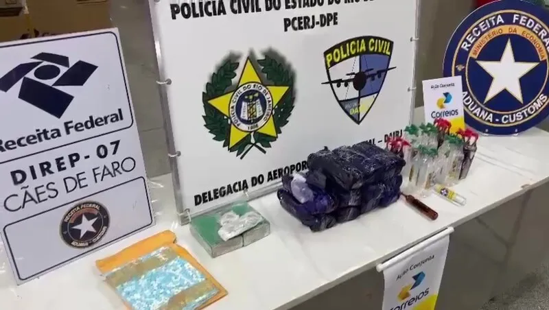 Drogas estavam armazenadas em encomendas postais