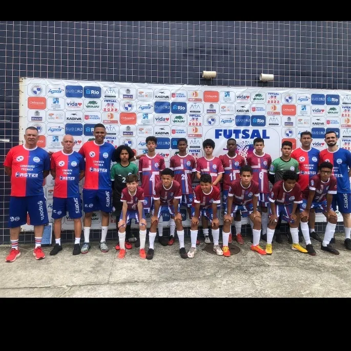 A equipe sub-13 venceu o Campeonato Carioca de Futsal, na série bronze