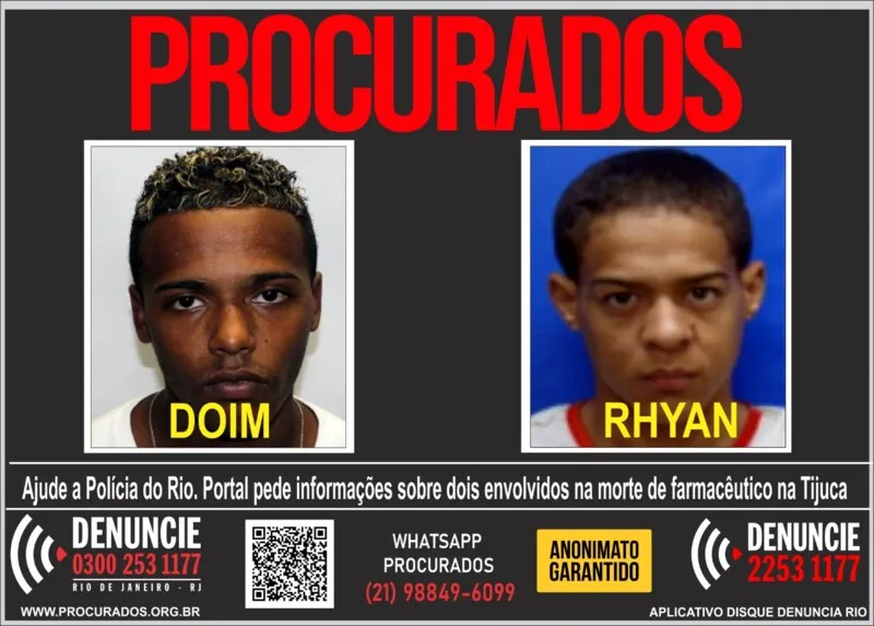 Rhyan seria o suposto autor executor do disparo que matou a vítima