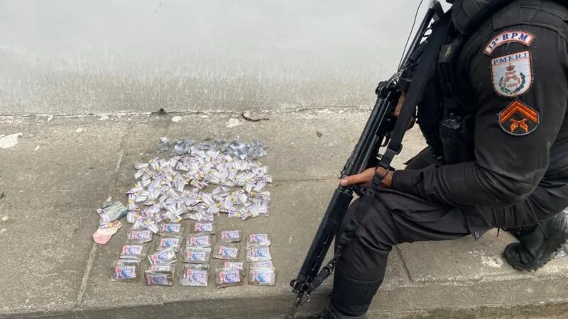 Drogas apreendidas por agentes do 12ºBPM
