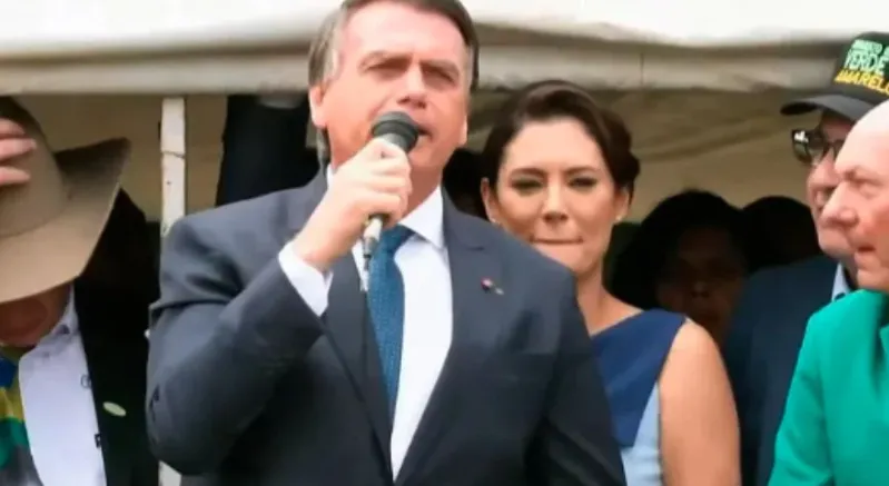 Bolsonaro discursou na Esplanada dos Ministérios, em Brasília