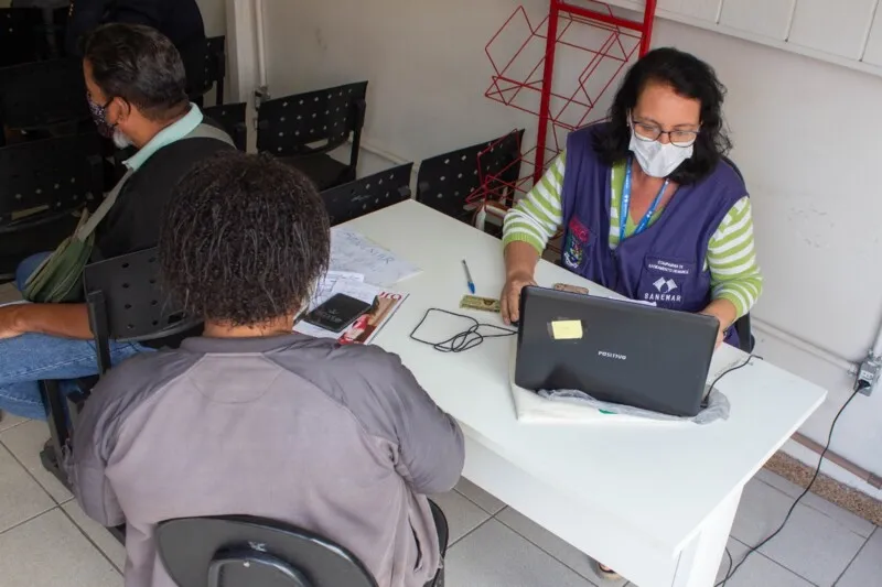 Ao todo, 300 famílias já foram cadastradas nas duas primeiras semanas por equipes da Sanemar