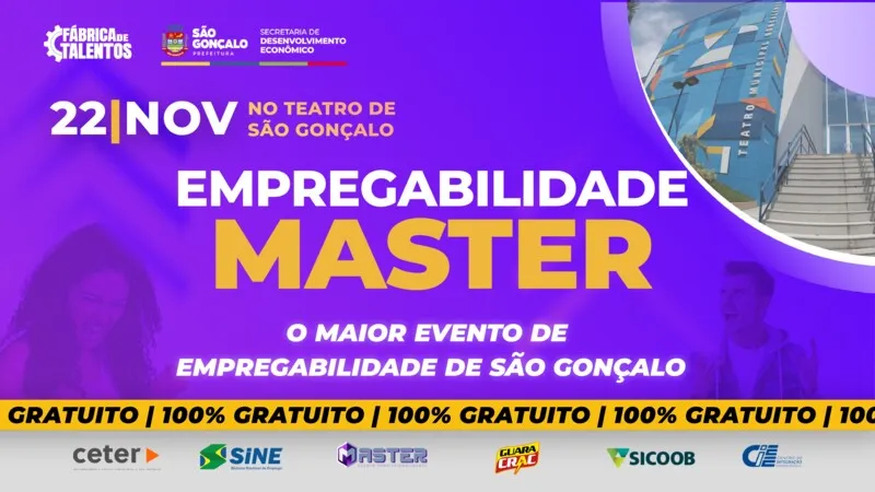 Inscrições podem ser feitas online ou através dos telefones (21) 99791-4286 e (21) 97291-4684