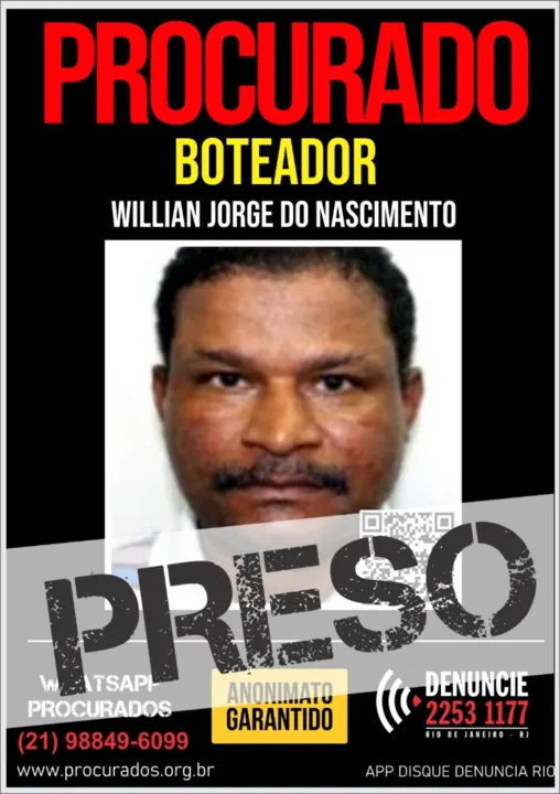 O preso foi levado para 32ª DP – Taquara