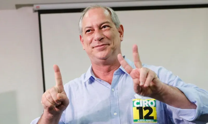 Ciro Gomes é o terceiro nas pesquisas, atrás de Lula e Bolsonaro