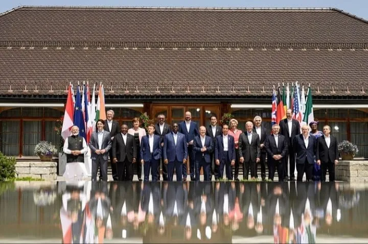 Encontro do G7 com líderes de democracias emergentes na Alta Baviera