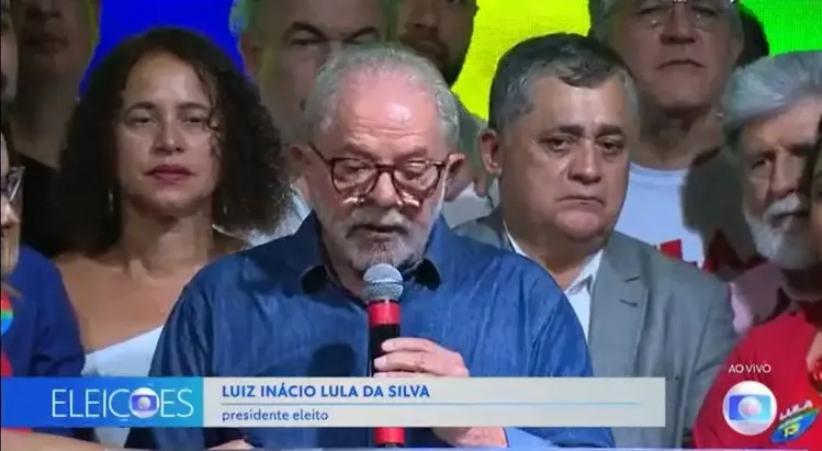 Lula fez discurso após sua vitória ser oficialmente anunciado