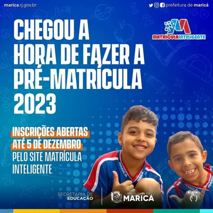 Processo de inscrição para pré-matrícula foi iniciado