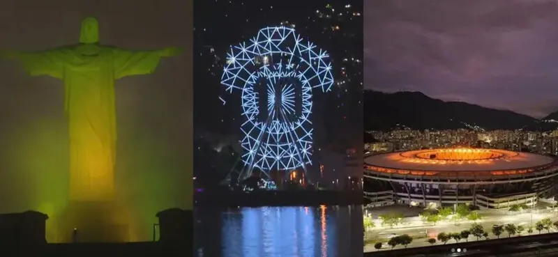 Homenagem em pontos do Rio
