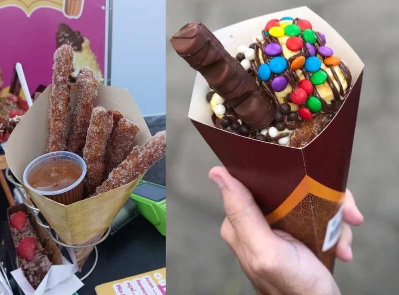 Além do gourmet e do tradicional, o cardápio da "D'Alê" conta também com churros espanhol e no cone