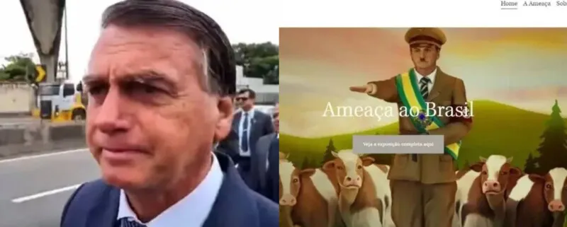 Link agora apresenta caricaturas e textos com críticas a Bolsonaro