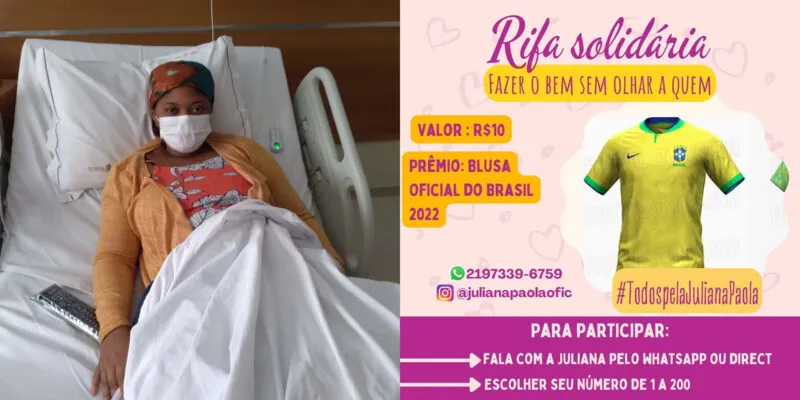 Jovem organiza rifas solidárias e campanhas de arrecadação através de seu perfil nas redes sociais